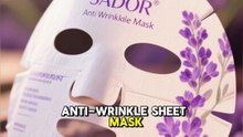 SADOER Lavender Face Mask Anti Wrinkles Hydrating Anti-Aging Moisturizing Facial Masks Sheet Mask for Face Skin Care Products