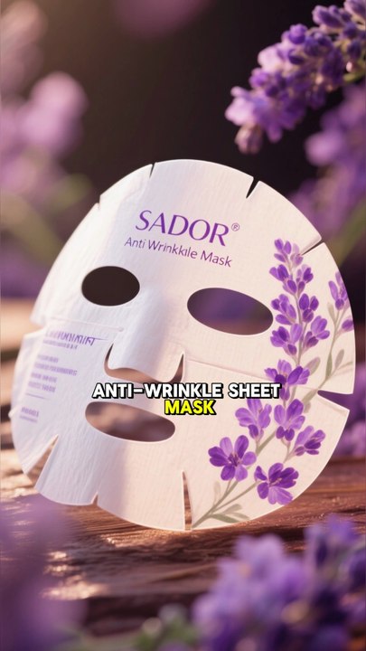 SADOER Lavender Face Mask Anti Wrinkles Hydrating Anti-Aging Moisturizing Facial Masks Sheet Mask for Face Skin Care Products