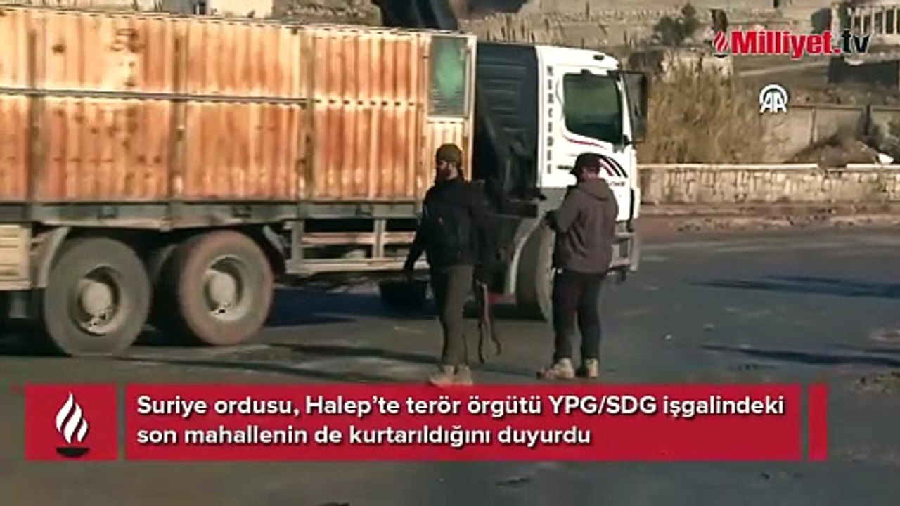 Suriye ordusu, Halep’te terör örgütü YPG/SDG işgalindeki son mahallenin de kurtarıldığını duyurdu
