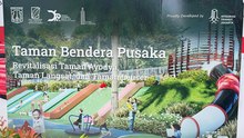 Taman Bendera Pusaka Kebayoran Baru Masih dalam Proses Revitalisasi