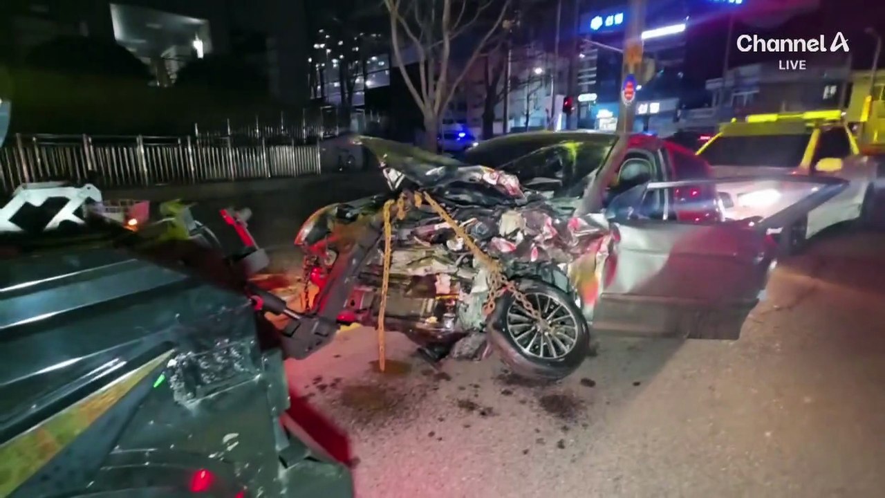 만취 역주행 뺑소니 사고…1명 중태