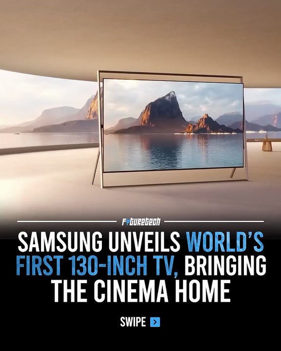 Pour la première fois, Samsung Electronics présente le premier téléviseur géant piloté par l’intelligence artificielle, avec l'écran le plus avancé et le plus grand au monde de 330 cm de diagonale (130 pouces)