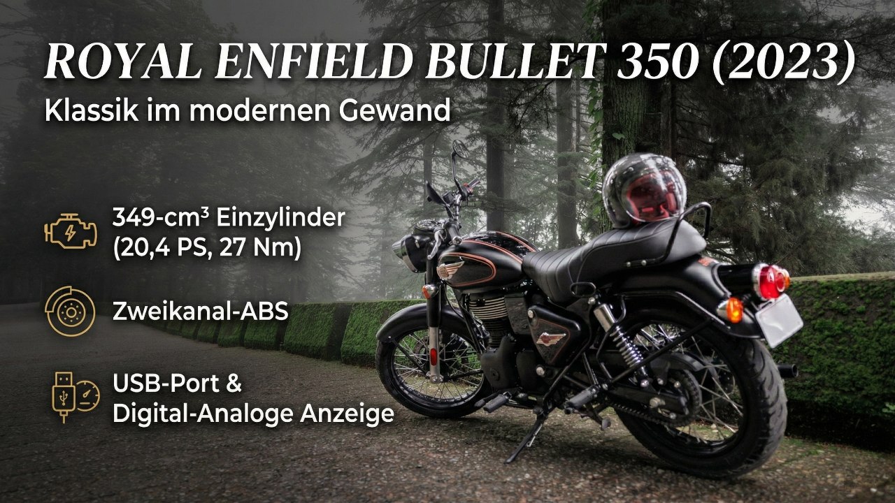 Royal Enfield Bullet 350 (2023): Retro-Feeling trifft Neuzeit