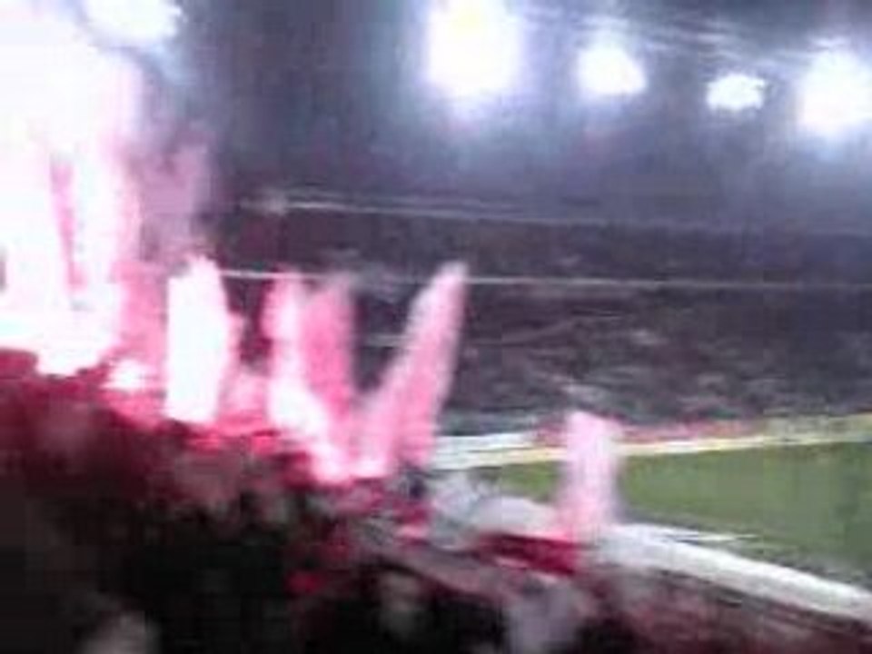 Rennes marseille, entrée des joueurs