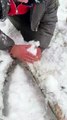 This Fire Trick Works Even in Winter. #camping #survival #skills