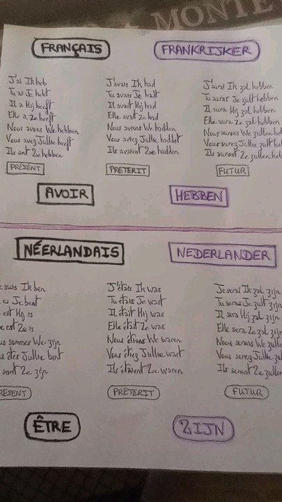 Les van NEDERLANDS : Nederlandse Werkwoorden - Heden/Onvolmaakt/Toekomst (HEBBEN/ZIJN)