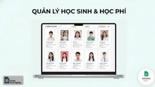 Quản lý học sinh & học phí - Google sheets Template