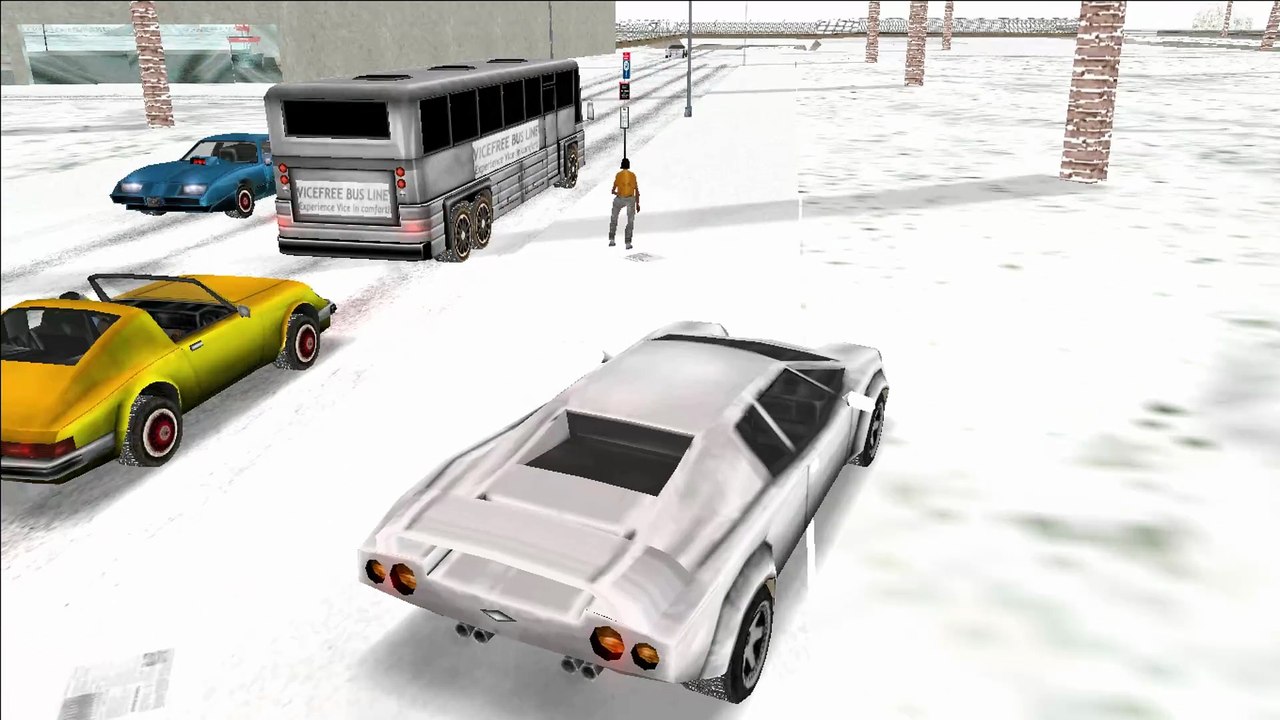 GTA Vice City,  Snow Conversion | Cold Day Mod | Video - 2