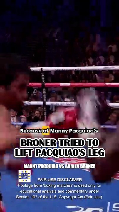 Manny Pacquiao's RELENTLESS PRESSURE forces Adrien Broner to USE a DESPERATE TACTIC