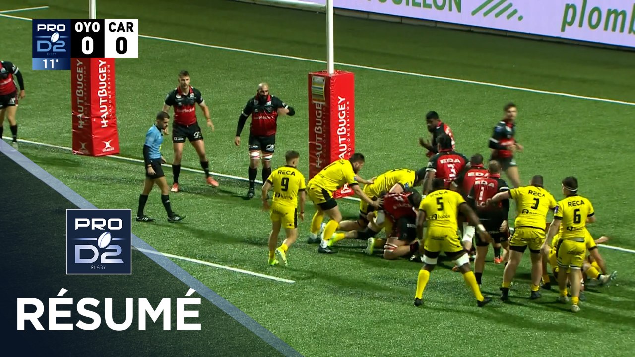 PRO D2 Saison 2025-2026 J16 - Résumé Oyonnax Rugby - US Carcassonnaise