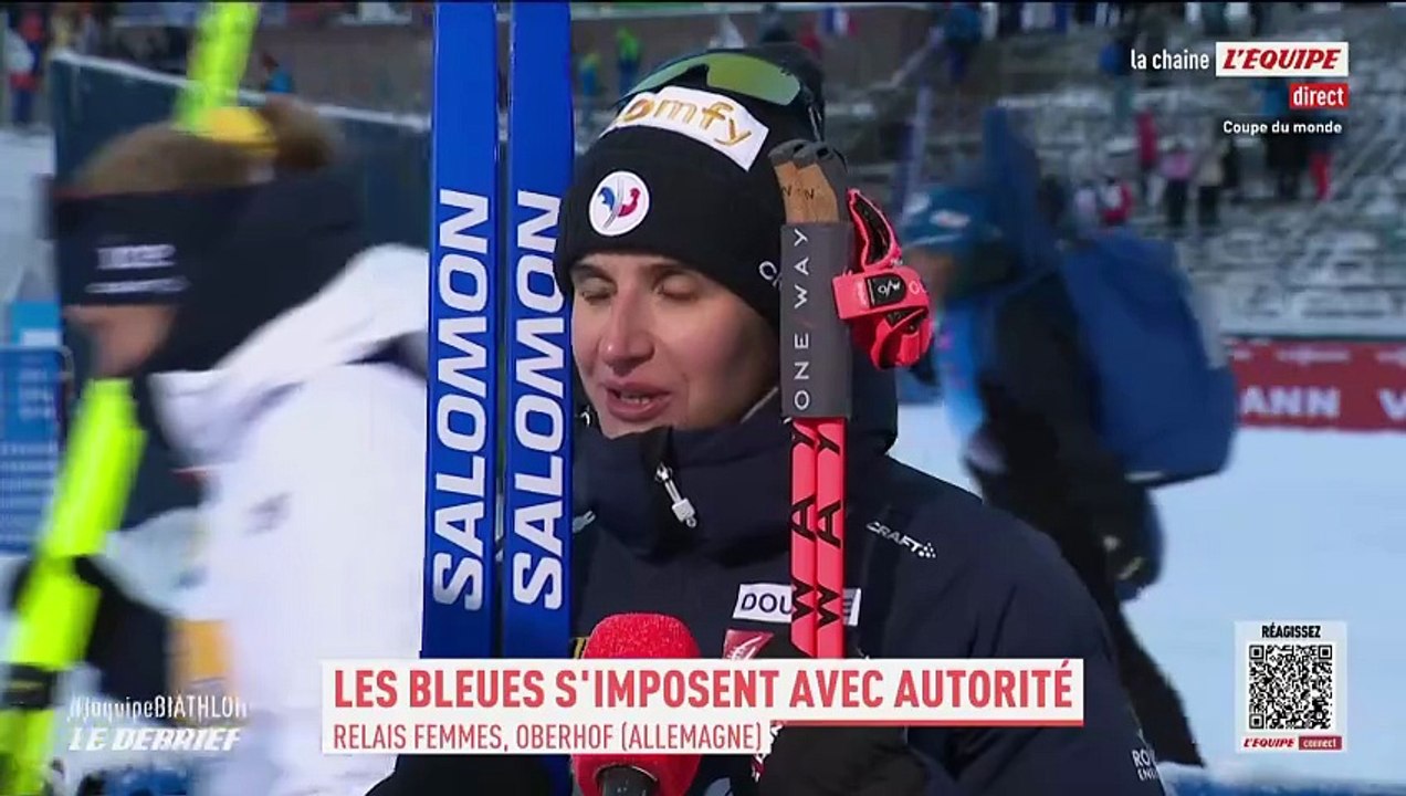 « Ce n’est jamais vraiment facile de rester concentrée » : Julia Simon savoure un relais parfaitement maîtrisé - Biathlon - Coupe du monde (F)