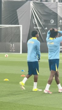 Lamine ya está preparado para el Clásico: así salió al entrenamiento