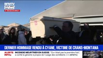 Un dernier hommage a été rendu à Cyane, victime de l'incendie à Crans-Montana