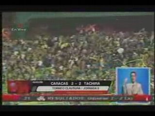 Caracas vs Deportivo Táchira. Jorn 8. Torneo Clausura 2008