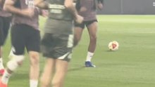 Mbappé entrenó con normalidad con el equipo antes de la final