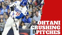 Shohei Ohtani hitting home runs not-stop in a satisfying video