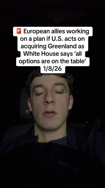 European allies are working on a plan if the U.S. decides to take action on acquiring Greenland. The White House says that ‘all options are on the table’
