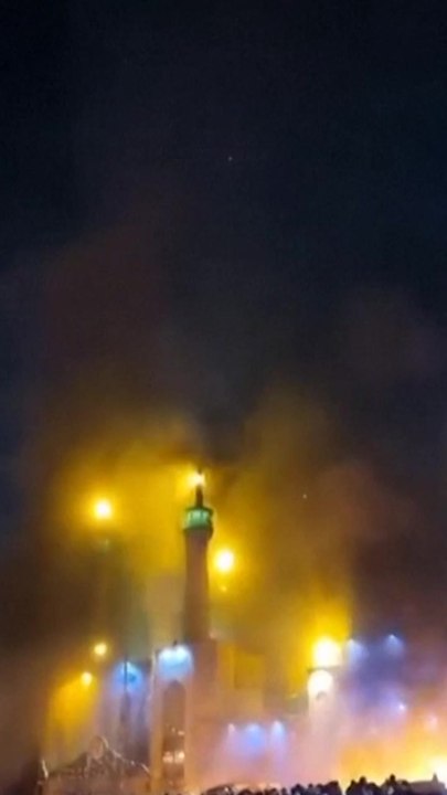 Mosque burns in Tehran as protests as deadly protests rage on in Iran