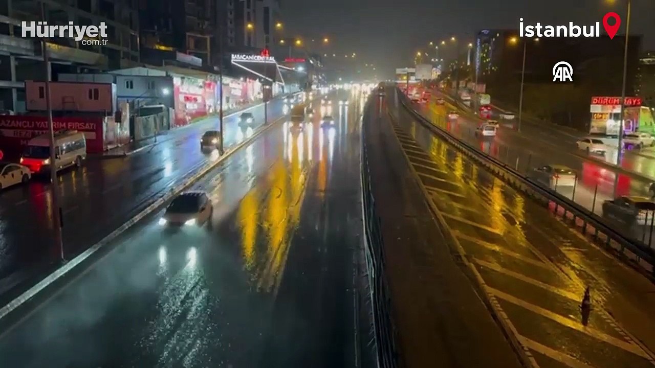 İstanbul'da kuvvetli yağmur ve şiddetli rüzgar etkili oluyor