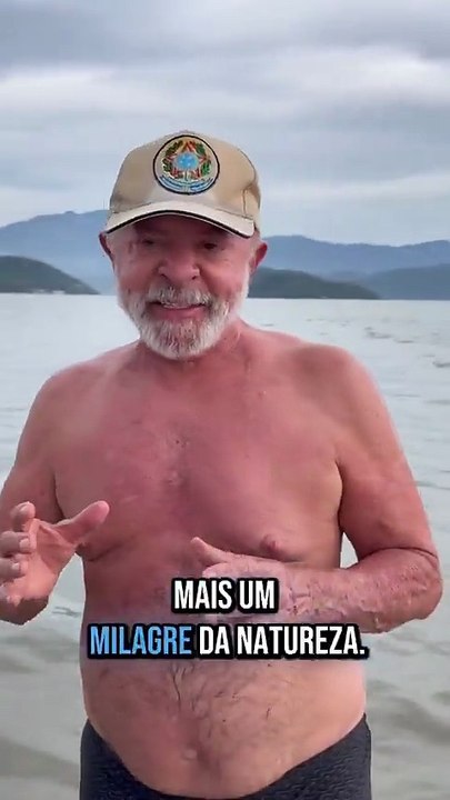 Lula Da Silva se volvió viral con un video en Río de Janeiro de vacaciones