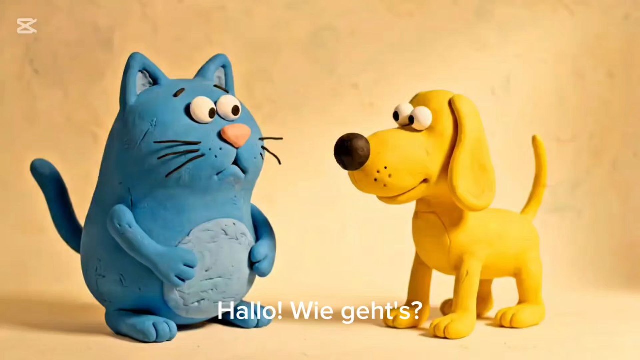 Bruno und Marcel lernen sich kennen: Die Begrüssung.