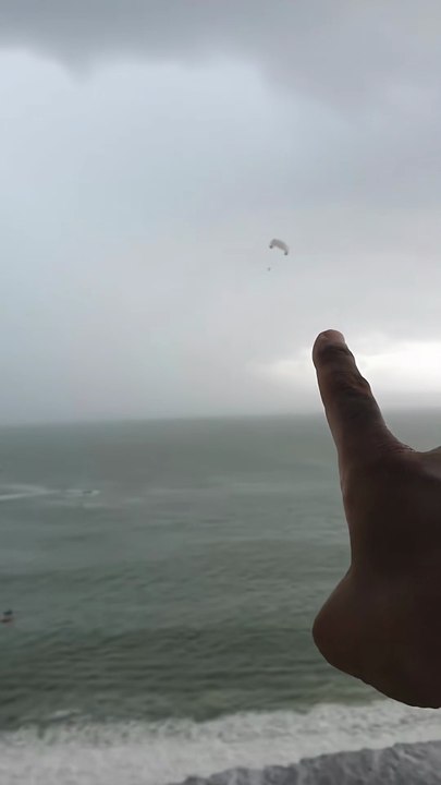 Parasailing Accident in Mexico During Severe Storm