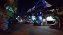 Delightful Night on Lakandula Street in Tondo, Manila City, Philippines