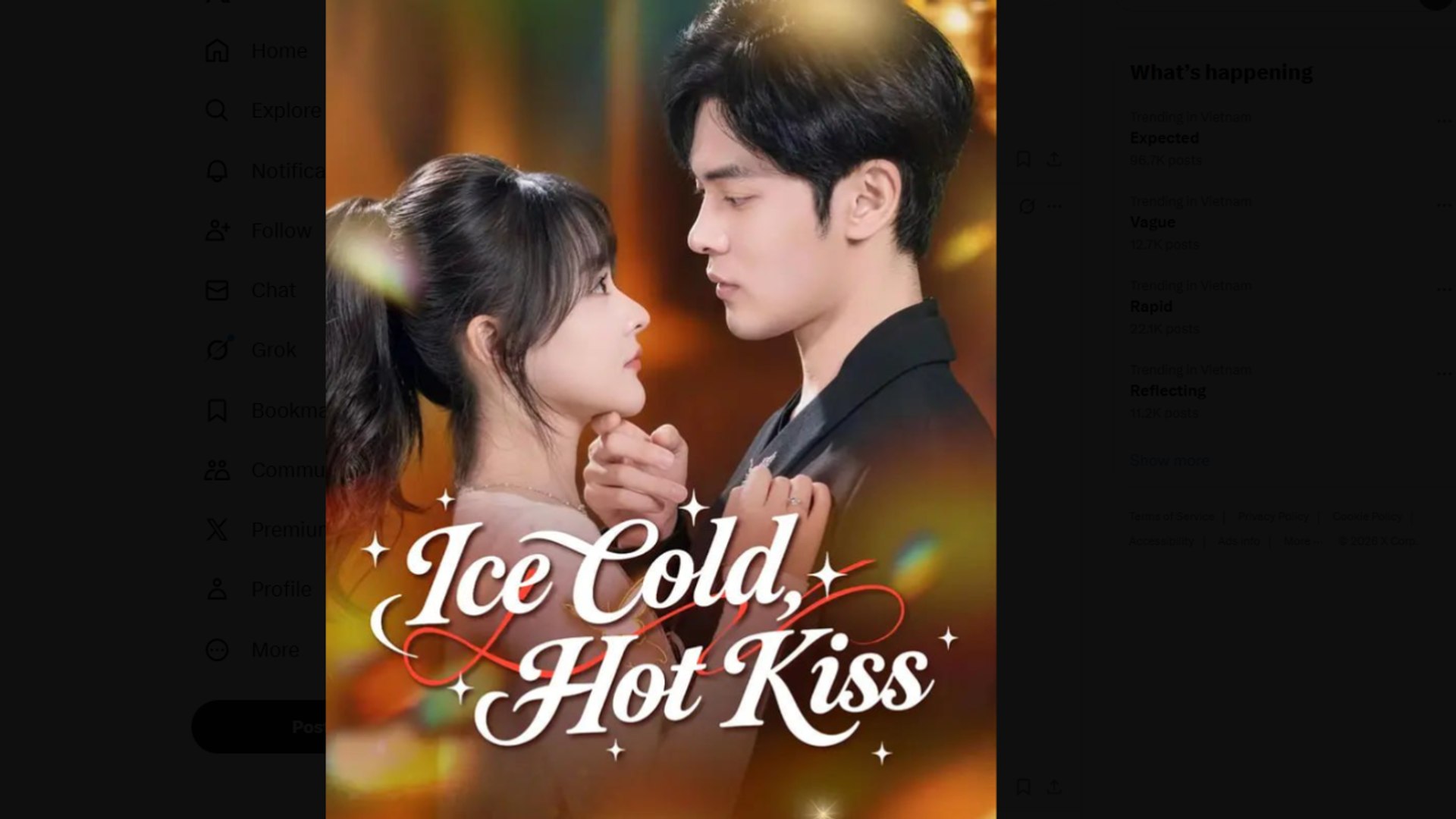 ⁣Ice Cold Hot Kiss Drama Movies English Sub