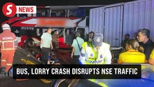 Express bus with 42 aboard involved in crash with lorry on NSE