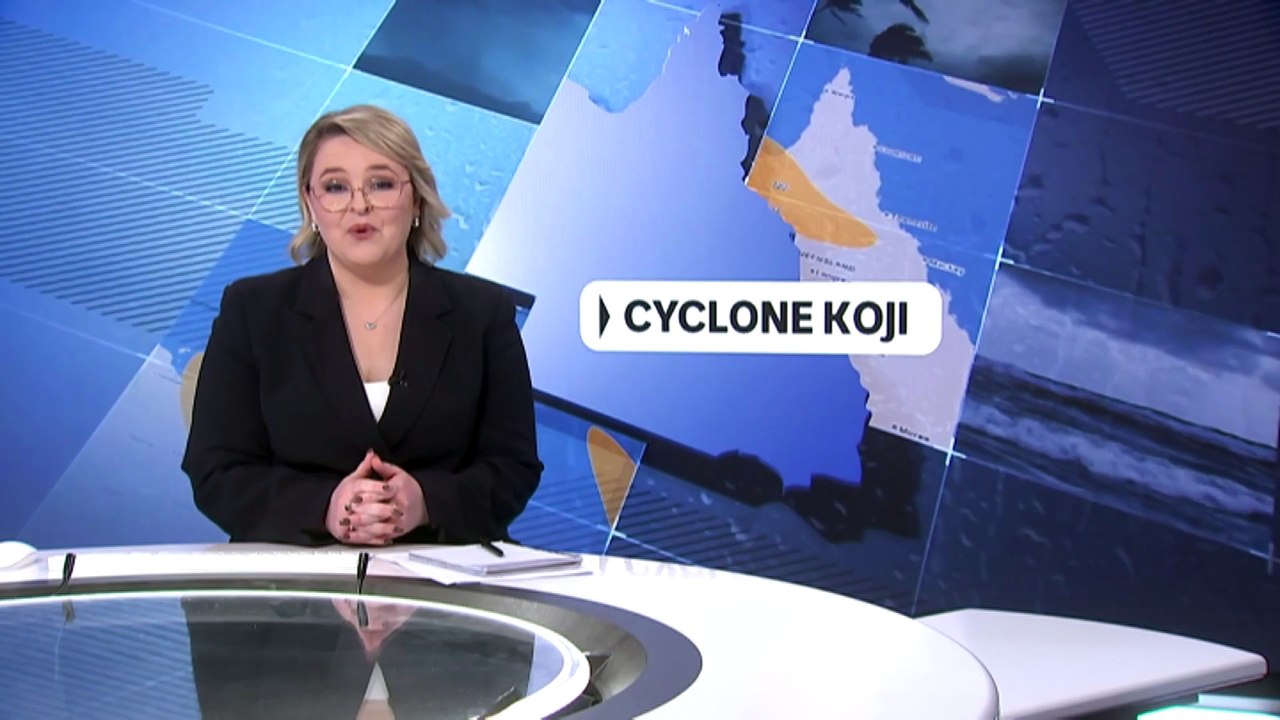 Ex-Tropical Cyclone Koji has weakened after making landfall in North Queensland