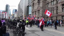 Delusional/Lunatic/Extremist minority fringe's deceptive recruitment rally at nathan phillips square faces counter protest (backfires)