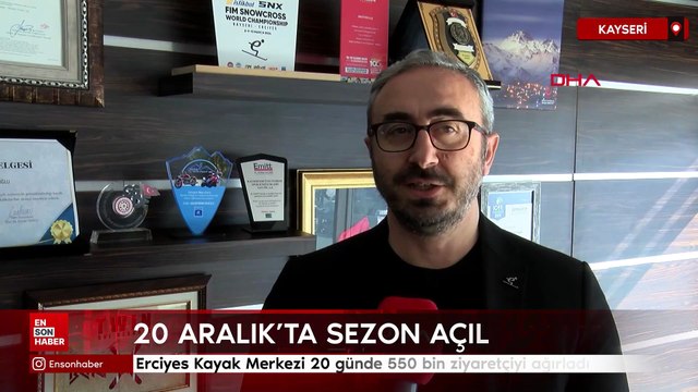 Erciyes Kayak Merkezi 20 günde 550 bin ziyaretçiyi ağırladı
