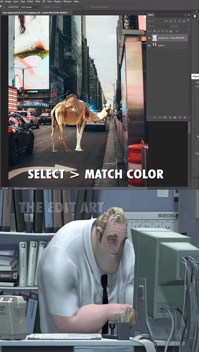 Time Square Photo Manipulation In Photoshop | Tutorial | Pro Editor | The Edit Art | Beginner
