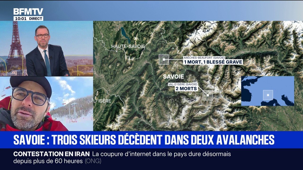 "Ce sont leurs amis qui nous ont prévenus", explique le directeur de la Régie des pistes de Val-d'Isère après la mort de deux skieurs dans une avalanche