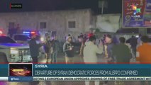 Syria: Departure of Syrian Democratic Forces from Aleppo confirmed