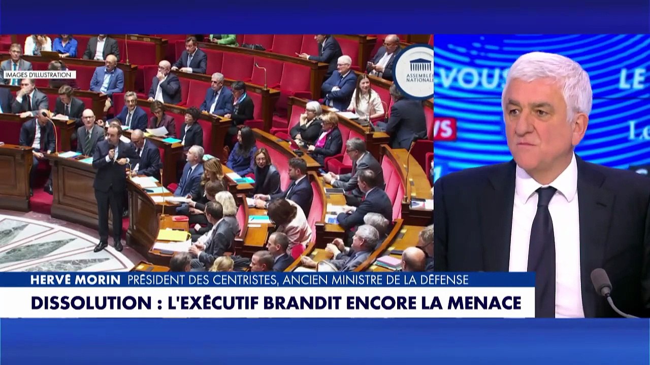 Menace de dissolution : «Le Premier ministre doit gérer en quelque sorte la survie d’Emmanuel Macron jusqu’en 2027», analyse Hervé Morin