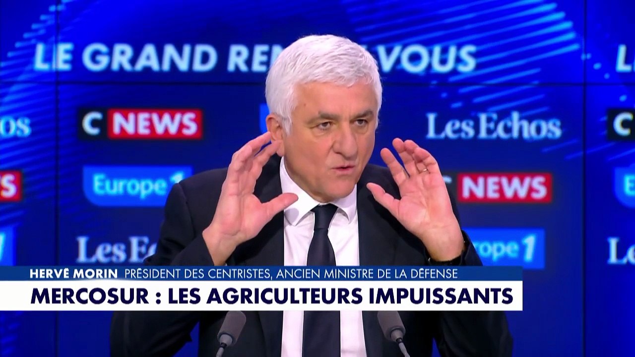 «Le Mercosur ne peut pas être bon pour l’économie française quand il est inacceptable pour ceux qui produisent», affirme Hervé Morin