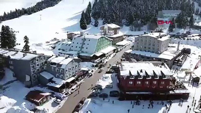 Kış turizminin cenneti beyaza büründü, yerli yabancı turist akını başladı!