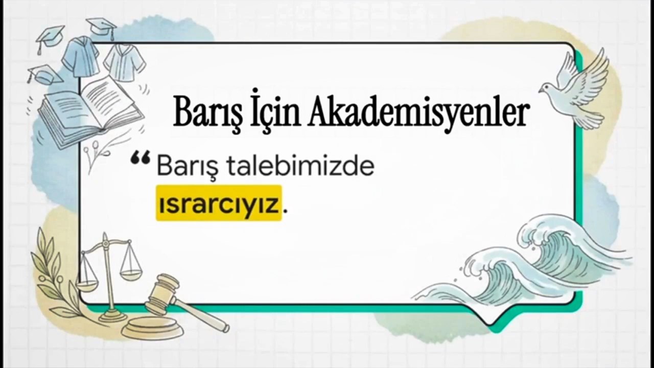 Barış Akademisyenleri Bildirisi'nin 10. yılı Barış hakkı yargılanamaz, talebimizde ısrarcıyız!