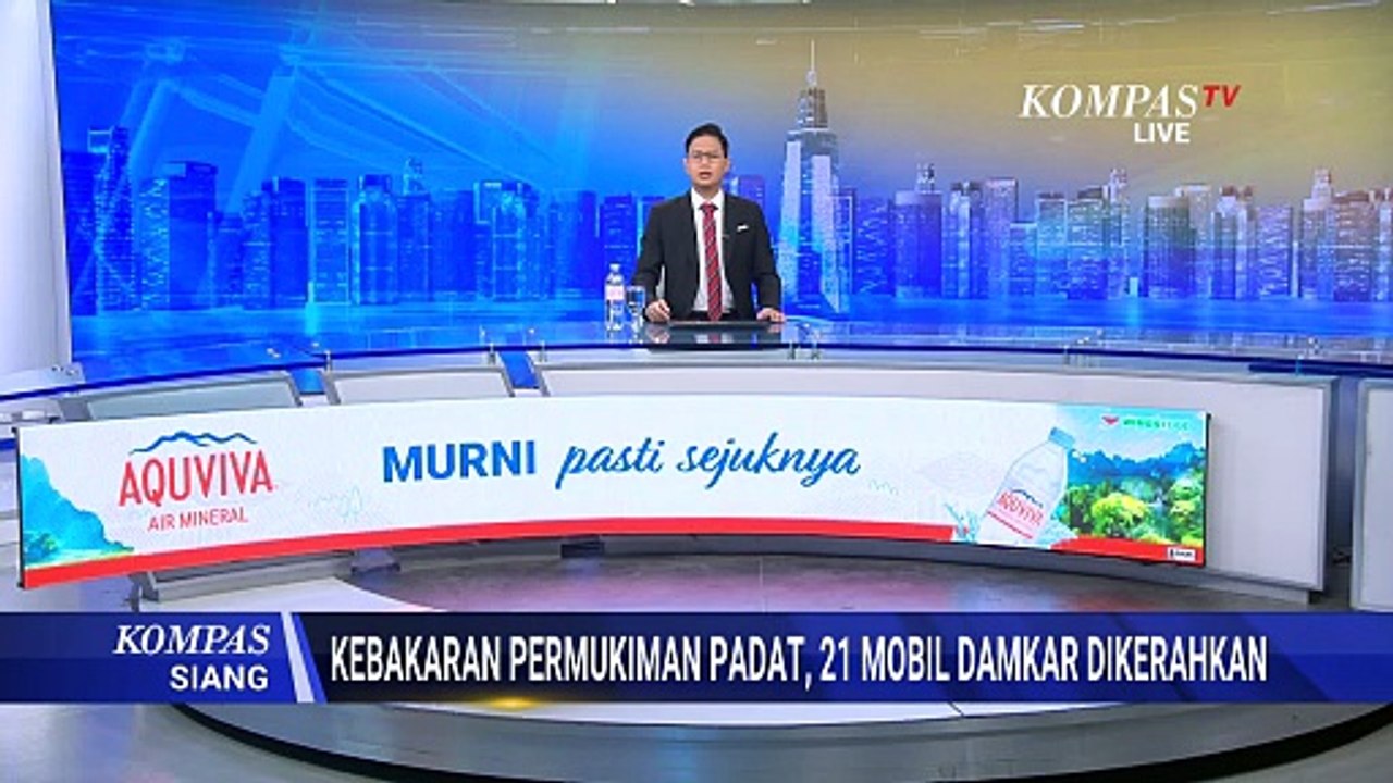 Kebakaran Hebat di Permukiman Padat Tambora, 21 Mobil Damkar Dikerahkan Padamkan Api