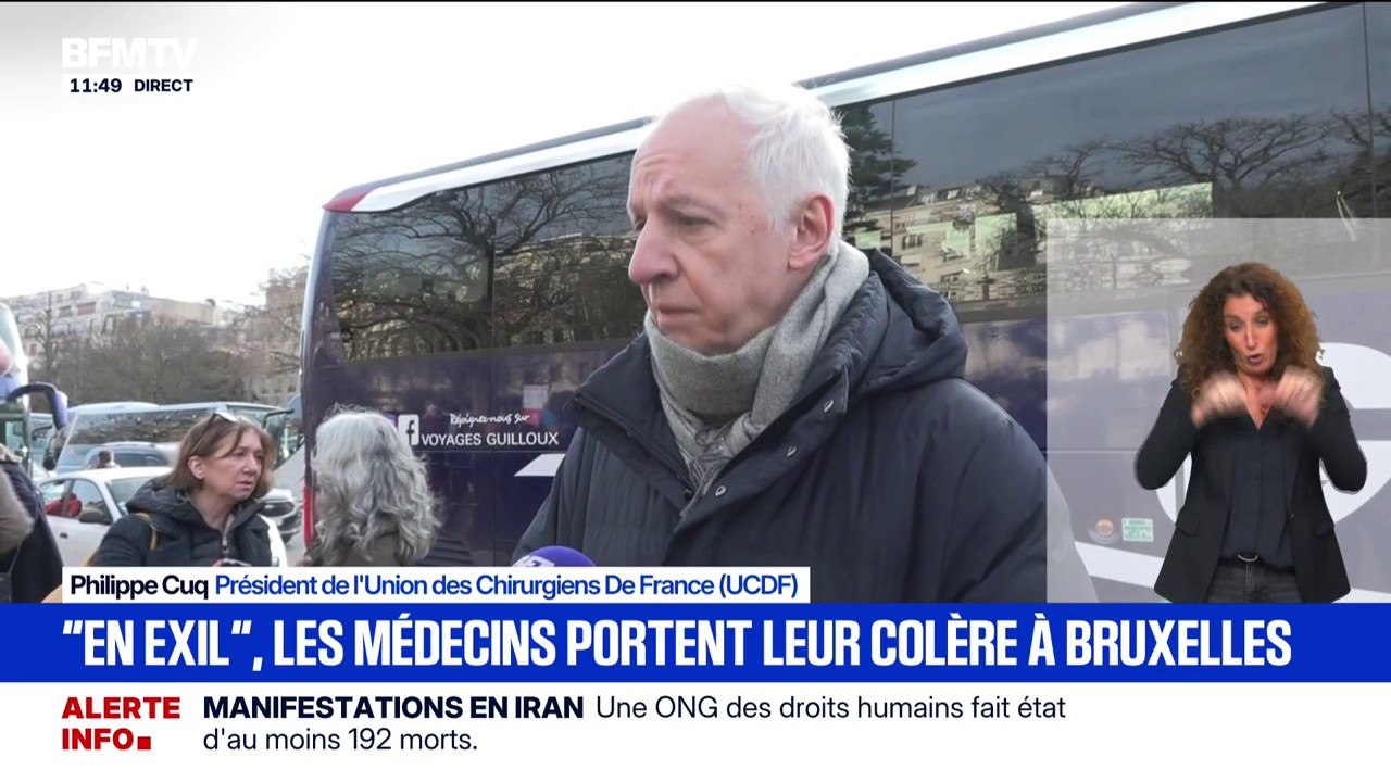 Plusieurs centaines de médecins se préparent à partir à Bruxelles pour "un exil symbolique"