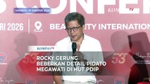 Rocky Gerung Beberkan Isi Pidato Megawati di Rakernas PDIP