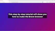 How to make the Brave browser ask where to save downloads