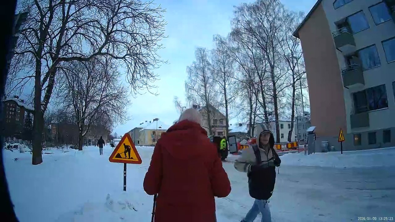 På väg till NetoNet och sen mot Centrum i Örebro 9 Jan. 2026