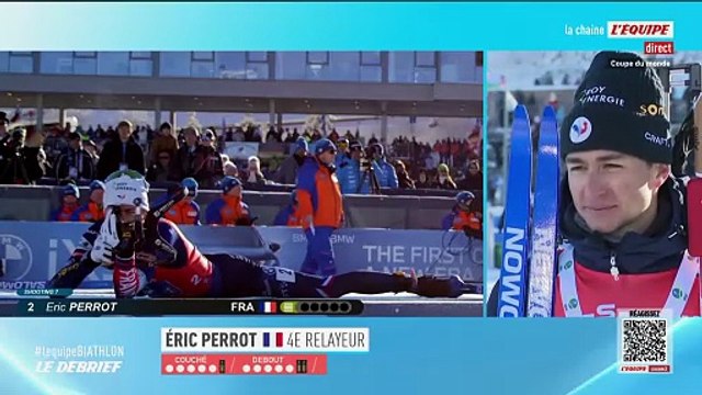 « Ça ne passe pas loin pour la gagne » : Eric Perrot regrette des jambes moins bonnes que les jours précédents - Biathlon - Coupe du monde (H)