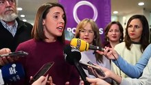 Irene Montero, en la precampaña de Aragón