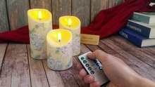 Enchanting Hydrangea LED Candles with Remote & Timer | Safe Floral Home Decor