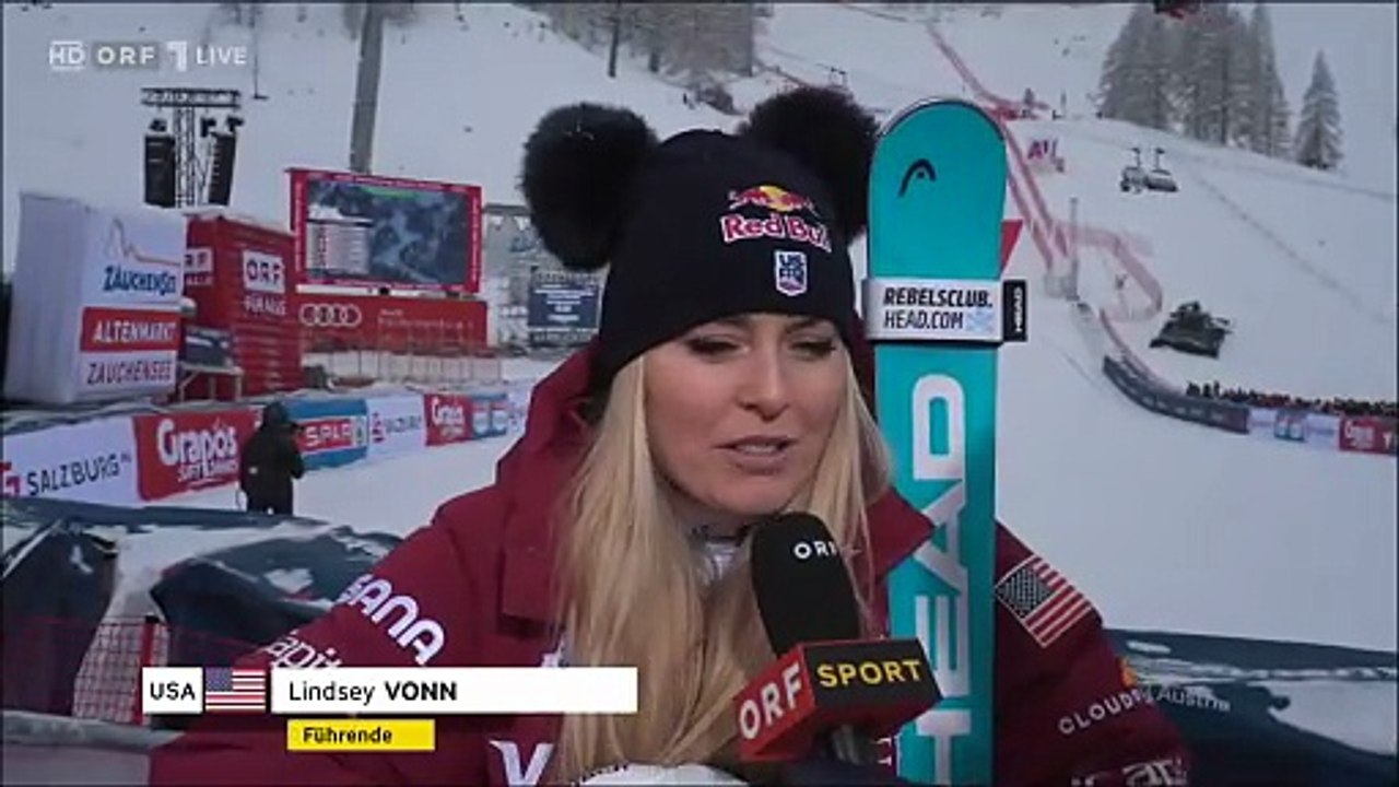 Lindsey Vonn - Zauchensee Downhill Interview