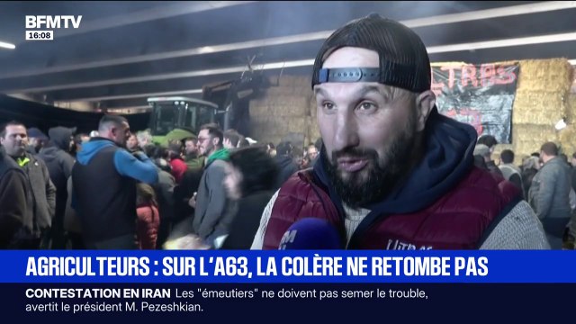 Colère des agriculteurs: On est déterminés , assure Jérôme Bayle sur l'A63