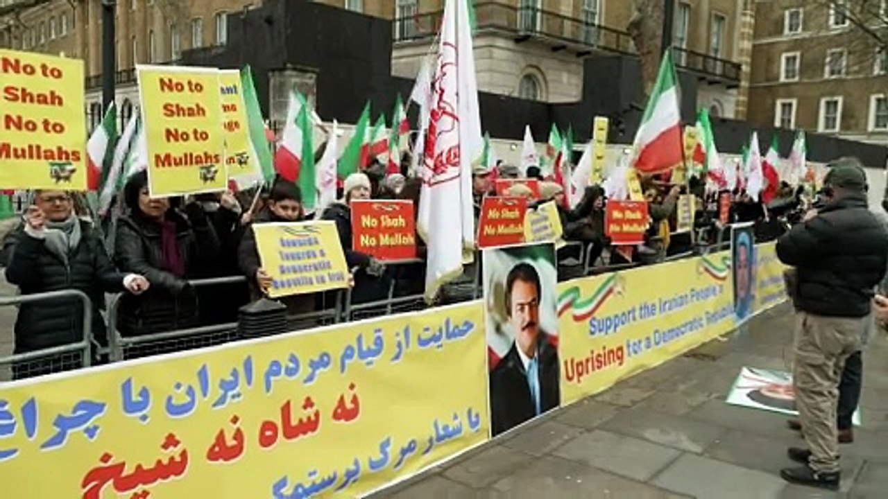 Protest held outside Downing Street over Iran crackdown